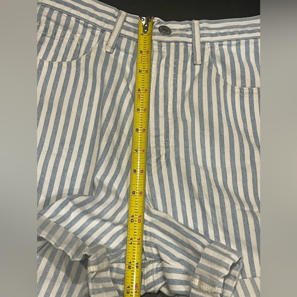 Rare!!! Vintage Guess by Georges Marciano Striped Denim Shorts Size 29 - Picture 6 of 8